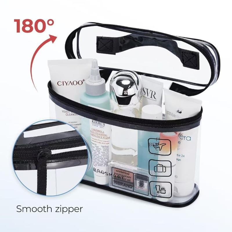Cosmetic Bags - Bolsa de cosméticos transparente e à