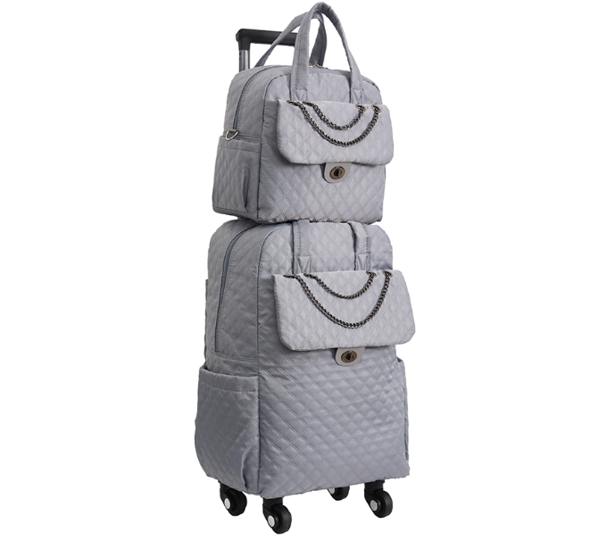 Foldable Rolling Luggage Bag - Mala de Mão para Mulheres, Mochila