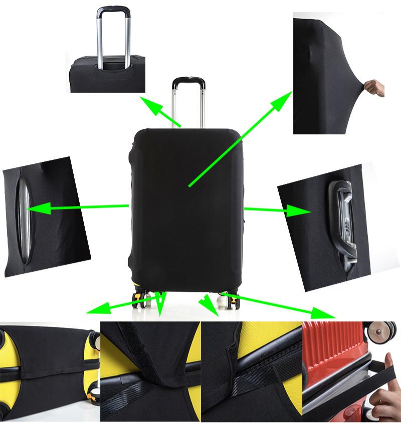 Capa Protetora Elástica de Cor - Luggage Protective Cover Transparent avaliação e preço