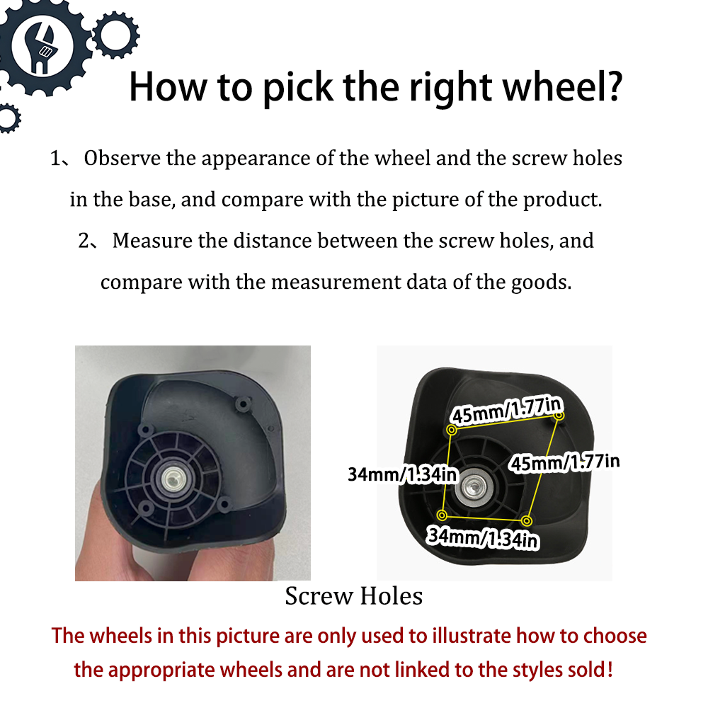 Peças de Rodas Universais para - Silent Replacement Luggage Wheels avaliação e preço