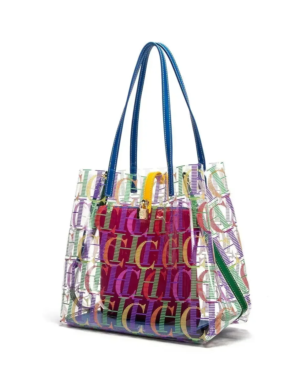 Bolsa Tote Transparente de PVC - Wallets avaliação e preço
