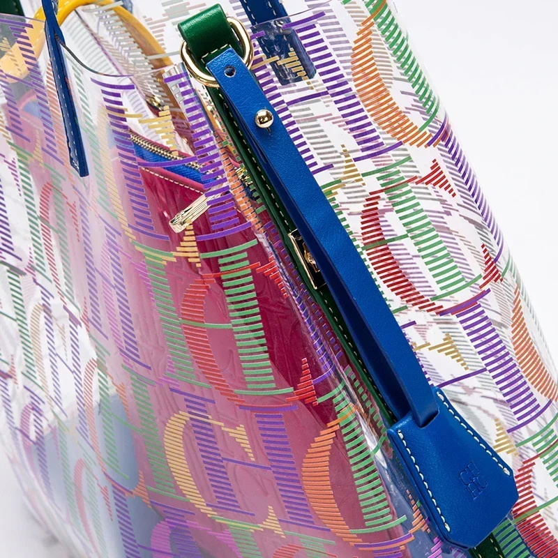 Bolsa Tote Transparente de PVC - Wallets avaliação e preço