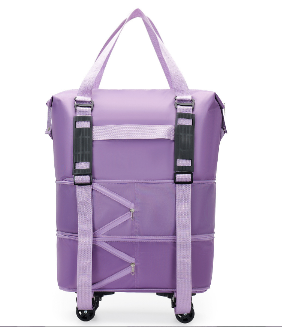 Mala de viagem com rodinhas, r - Foldable Rolling Luggage Bag avaliação e preço