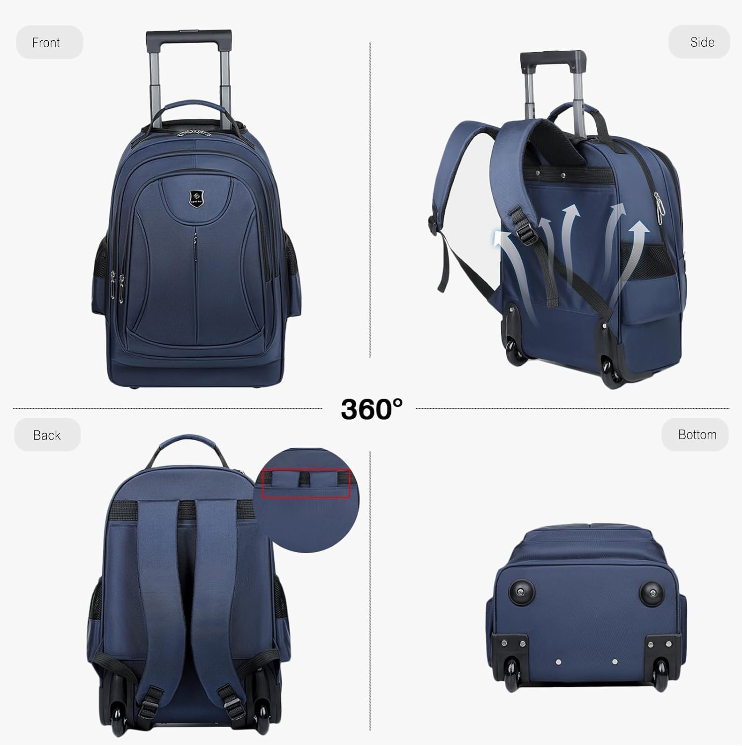 Mochila de Viagem Oxford Multi - Foldable Rolling Luggage Bag avaliação e preço