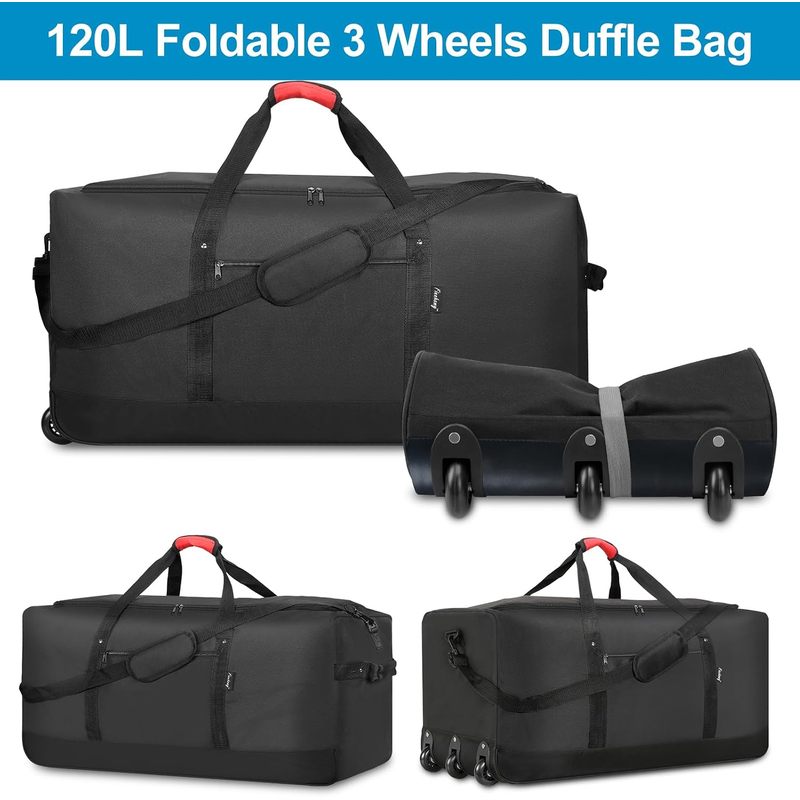 Mala de viagem dobrável com ro - Foldable Rolling Luggage Bag avaliação e preço