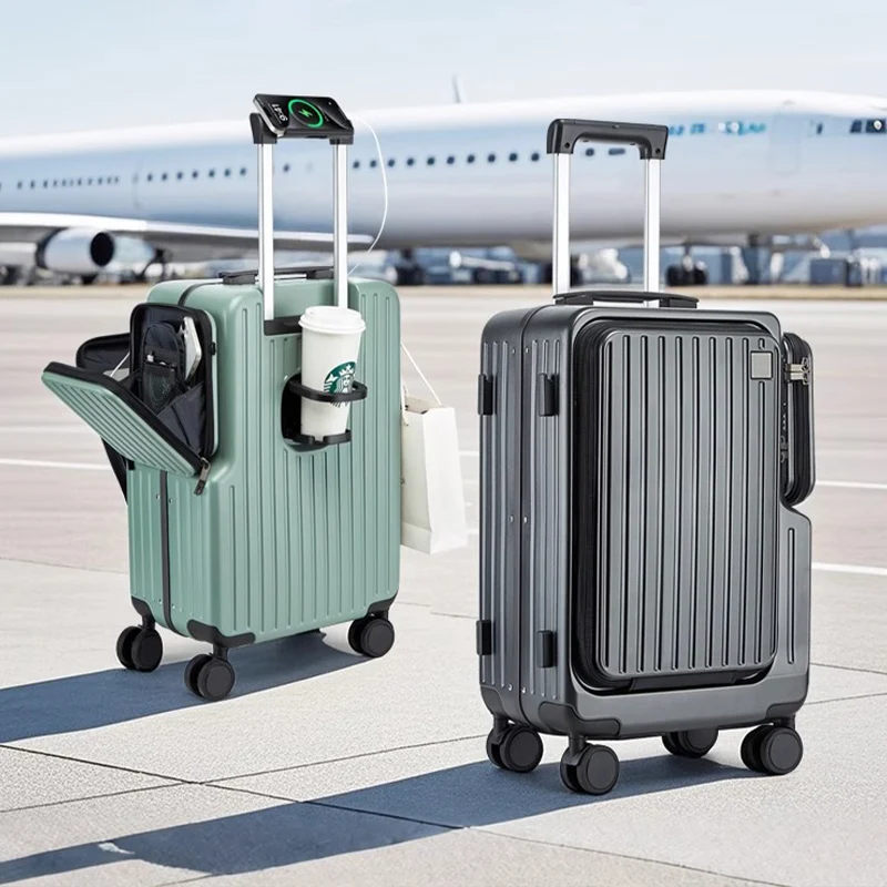 Mala de cabine com abertura fr - Spinner Wheel Rolling Suitcase 20 Inch avaliação e preço
