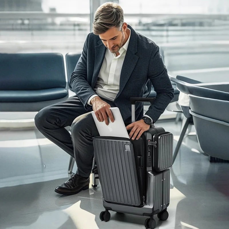 Mala de cabine com abertura fr - Spinner Wheel Rolling Suitcase 20 Inch avaliação e preço