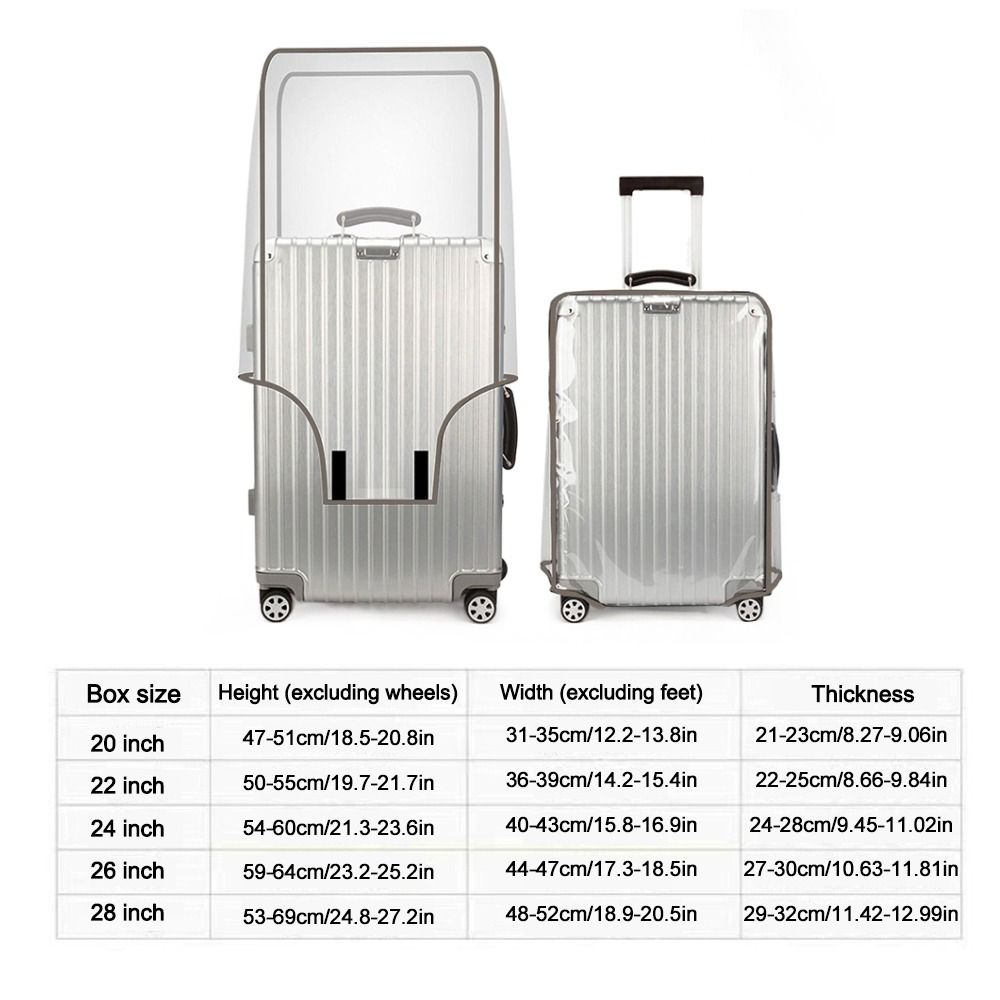 Capa protetora transparente de - Waterproof Suitcase Cover Protector avaliação e preço