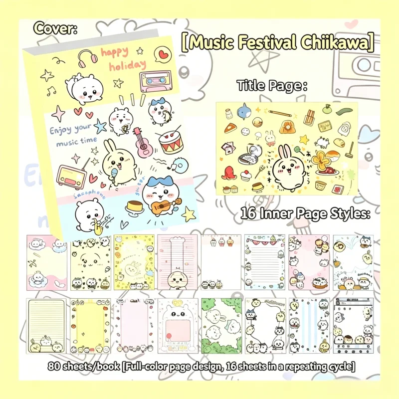 Caderno Fofo Chiikawa, 80 Folh - Handbags avaliação e preço
