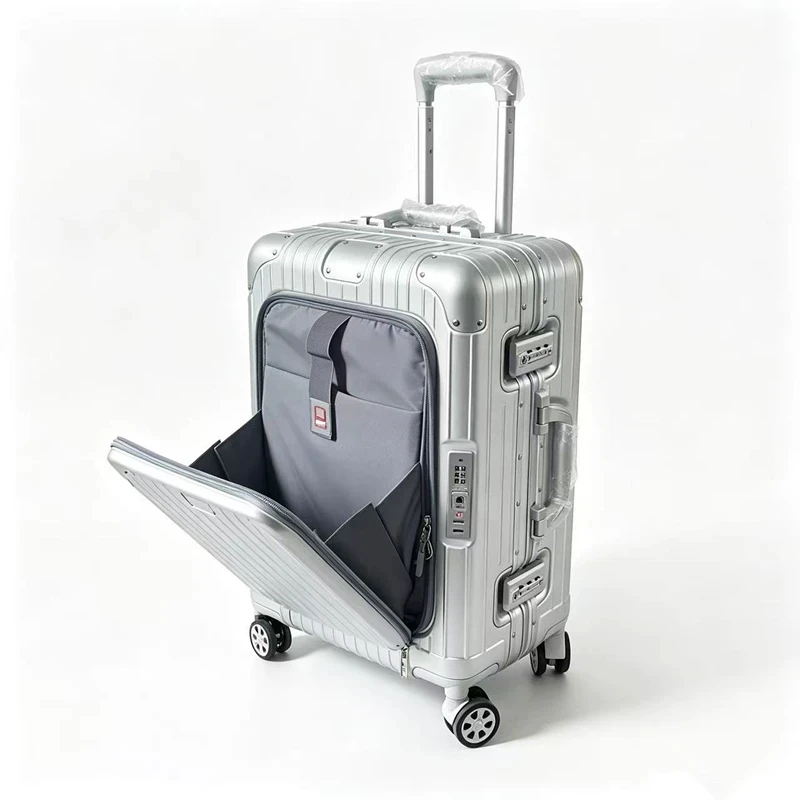 Mala de viagem com abertura fr - Spinner Wheel Rolling Suitcase 20 Inch avaliação e preço