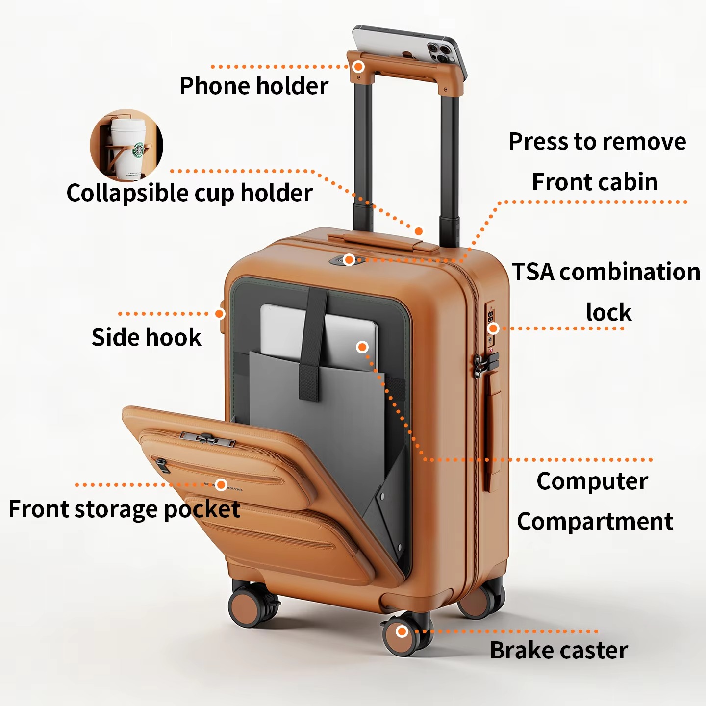 Mala de viagem com rodinhas, b - Spinner Wheel Rolling Suitcase 20 Inch avaliação e preço