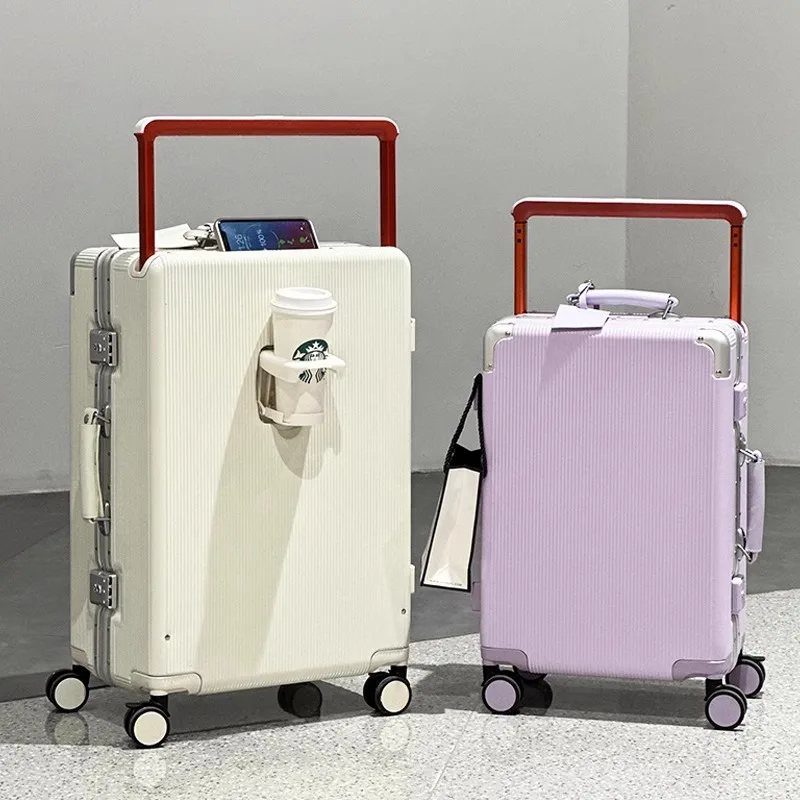 Mala de viagem de alta qualida - Aluminum Frame Carry On Luggage avaliação e preço