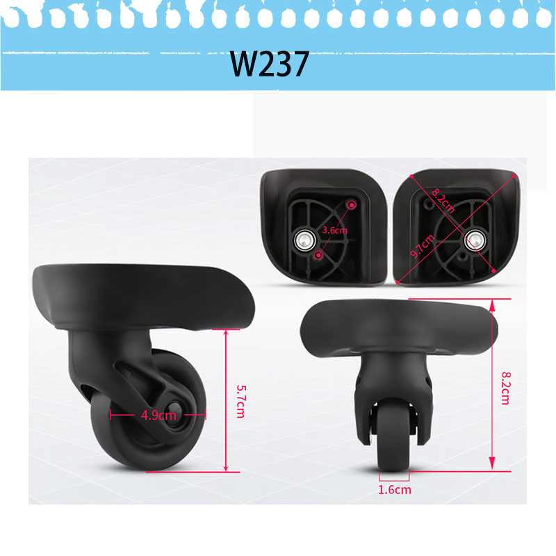 Adequado para malas de viagem  - Silent Replacement Luggage Wheels avaliação e preço
